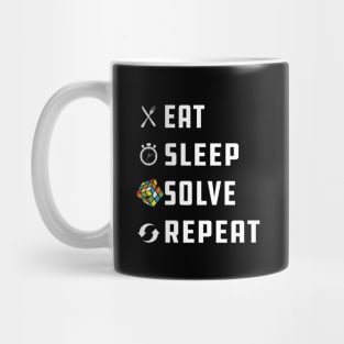 Rubik Cube - Eat Sleep Solve Repeat w Mug